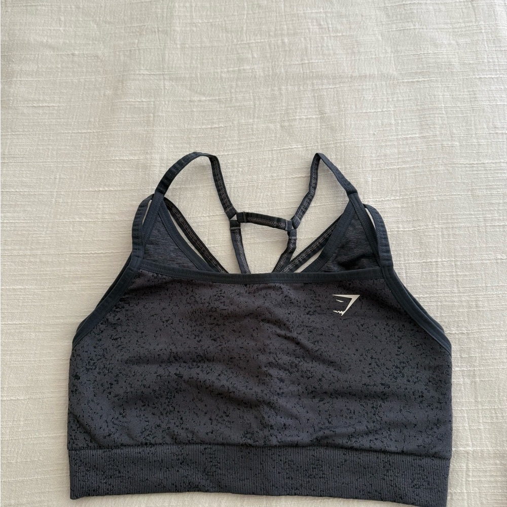 Gymshark Adapt Fleck Seamless Sports Bra - evening blue